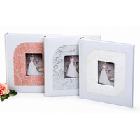 Svatební fotoalbum na růžky JUST MARRIED terracota kph
