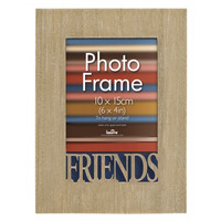 Dřevěný fotorámeček 10x15 s vyřezávaným detailem Friends INNOVA