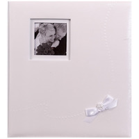 Svatební fotoalbum na růžky WEDDING KISS 29x32/60s. bílé kph